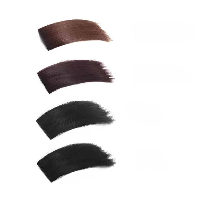 Synthetic Short Straight Pad Invisible Hair Extension Lining of Hair Top Side Cover Hairpiece for Women