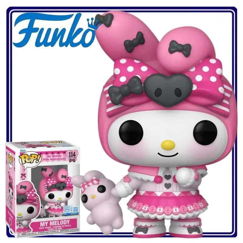 Figura Coleccionable de Vinilo Funko POP My Melody 50 Aniversario con PiPi, Regalo para Fans, Adorno de Escritorio, Decoración para el Hogar