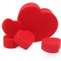 5pcs Hearts Sponge Magic Magic Props Red Heart Sponge Love Ball Party Trick Close Up Magic Tricks Gift For Kids Halloween Party