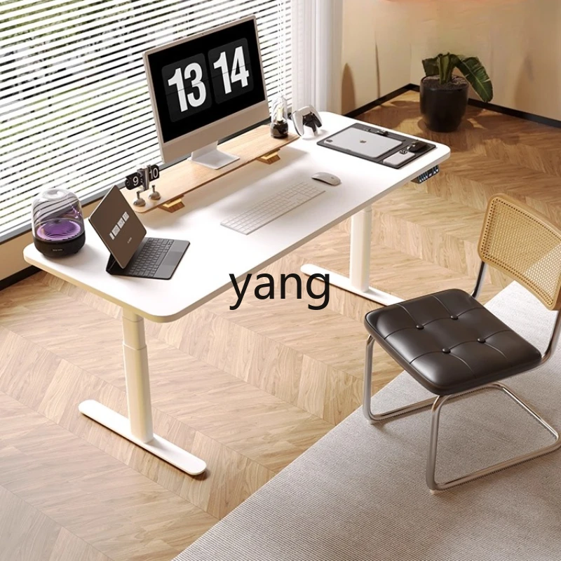 LMM electric lifting leg table frame solid wood study table workbench