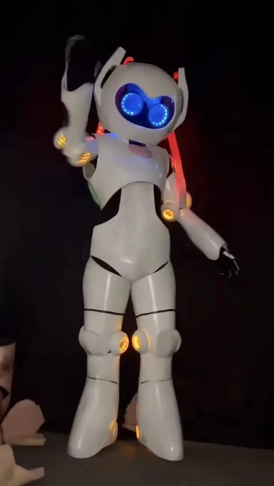 music concert led robot girl armor light up robots costume nightclub show clothing