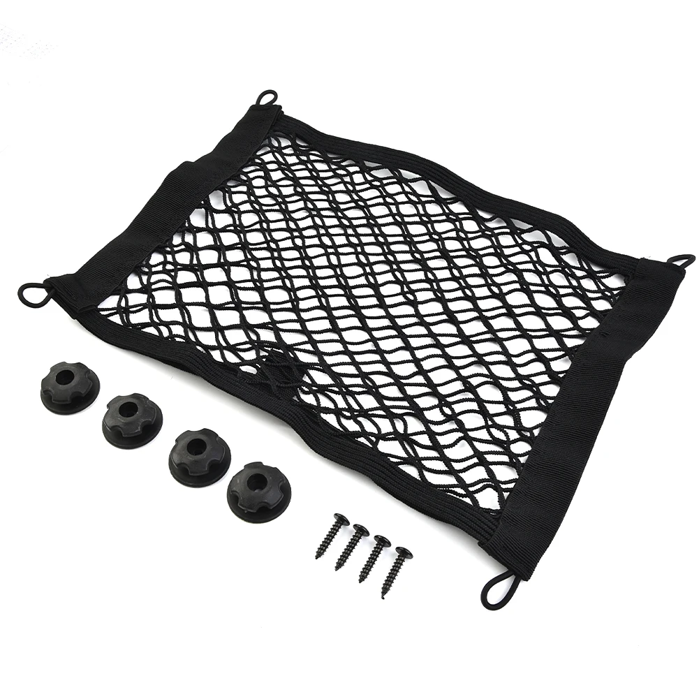 

High Quality Storage Net 25x35cm Motorhome Organizer Black Plastic Boat Seat Back Boot Buses Trunk Caravan Van