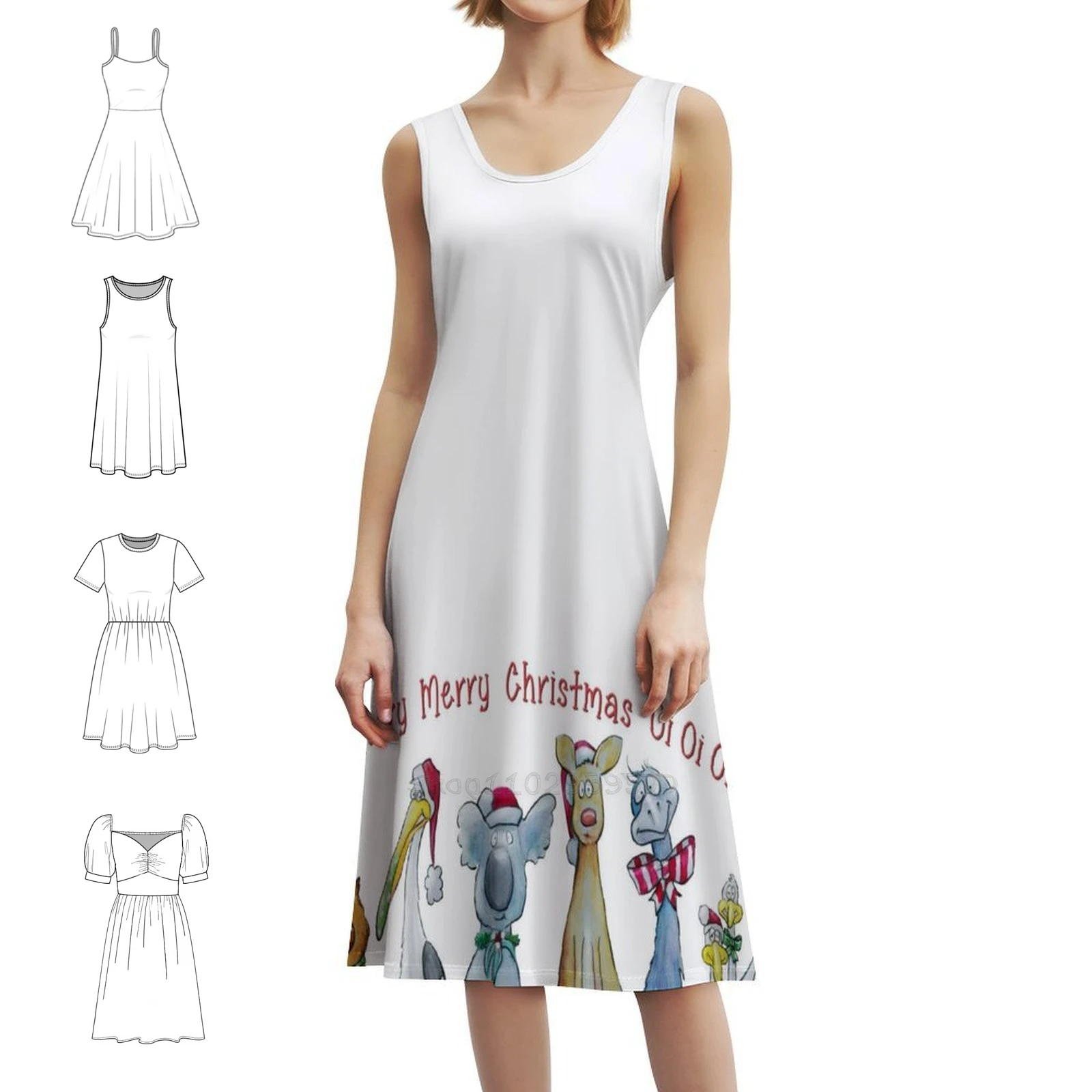 オーストラリアのブッシュクリスマスフレンズ ボヘミアンシックドレス エレガントファッション ビーチウェディングパーティードレス キュートなオーストラリアのクリスマス キュートなブッシュドレス