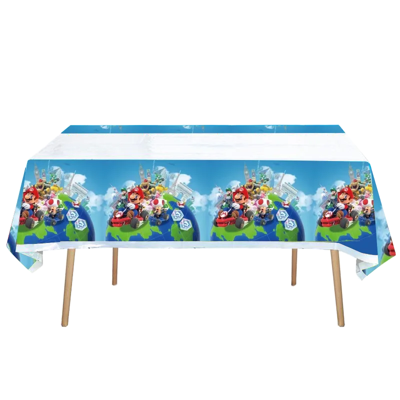 Cartoon Game Super Bros decorazioni per feste di compleanno Marios stoviglie usa e getta palloncini tovaglia tazze Banner forniture per feste