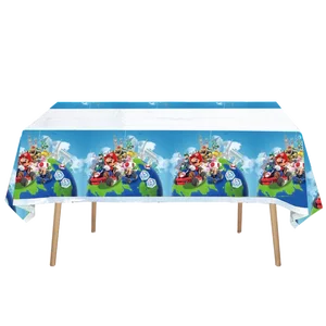 Đồ trang trí bữa tiệc hoạt hình Super Bros, món ăn dùng một lần, bóng bay, khăn trải bàn, kính, biểu ngữ, nguồn tiệc, Mario, Super Bros 10 Bảng bán hàng Super Mario chính - №8