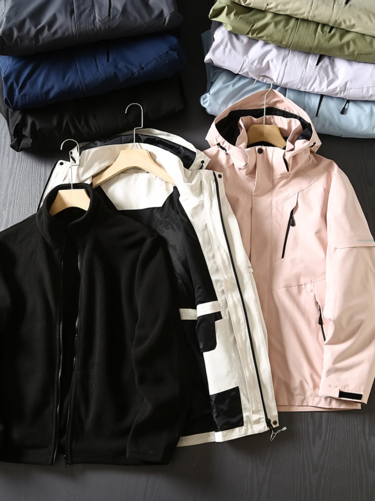 

Съемная ветрозащитная и водонепроницаемая куртка с капюшоном для активного отдыха, молодежная, свободного кроя, с длинными рукавами, для осени и зимы...