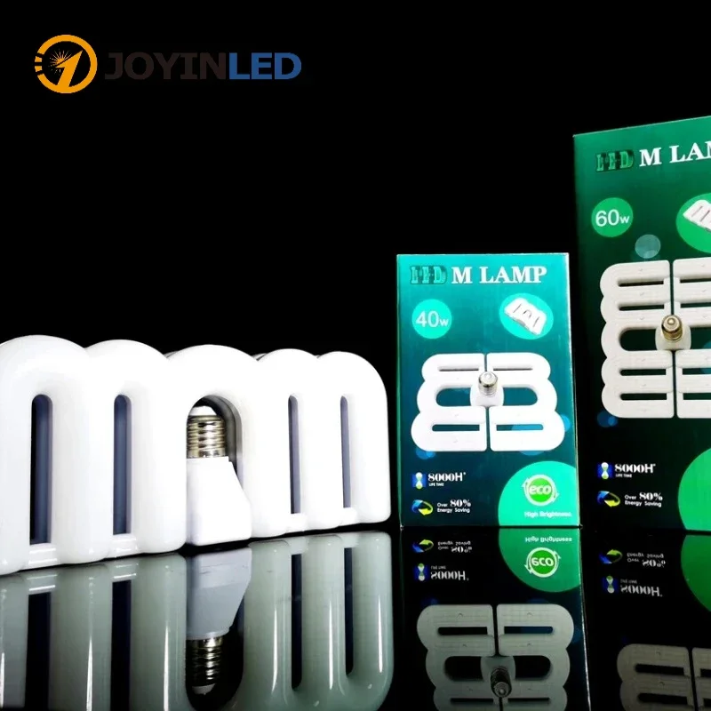 40W 60W LED Shop Light E27 Large Area Lighting Daylight Deformable Garage Lights Ceiling Easy Install Multi Position