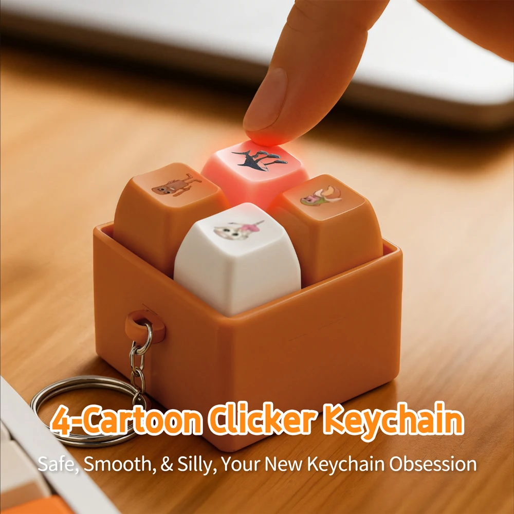 الإيطالية Brainrot 4-مفتاح لوحة المفاتيح تململ لعبة Tangtung Sahur الصوت والضوء اللعب المفاتيح لتخفيف التوتر مكتب مفتاح سلسلة #3