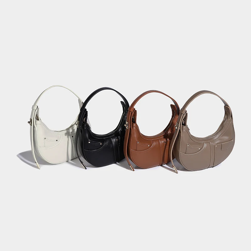 Small And Cute Crescent Bag Exquisite And Versatile Armpit Bag Trendy And Fashionable Shoulder Bag High-end Fashion Shoulder Bag