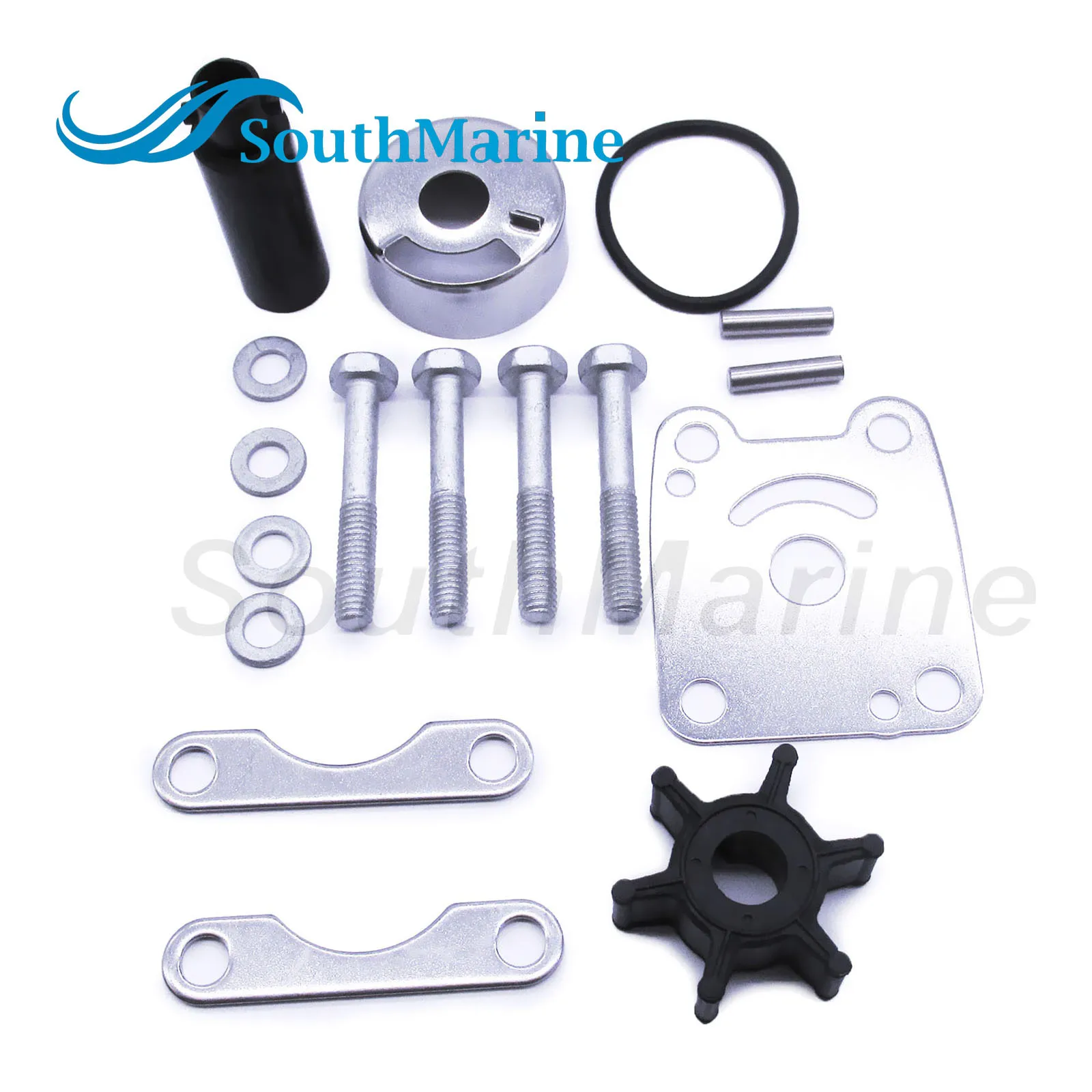 Boat Motor 6L5-W0078-00 Water Pump Impeller Repair Kit for Yamaha 3HP 3MSHQ 3ML 3MLHT 3MSHA 3MSH Rebuild Set