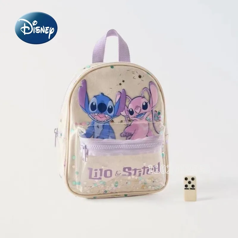 Disney Stitch\'s New Children\'s Backpack Cartoon Cute Children\'s Backpack High-quality and Fashionable Boys and Girls\' Backpack