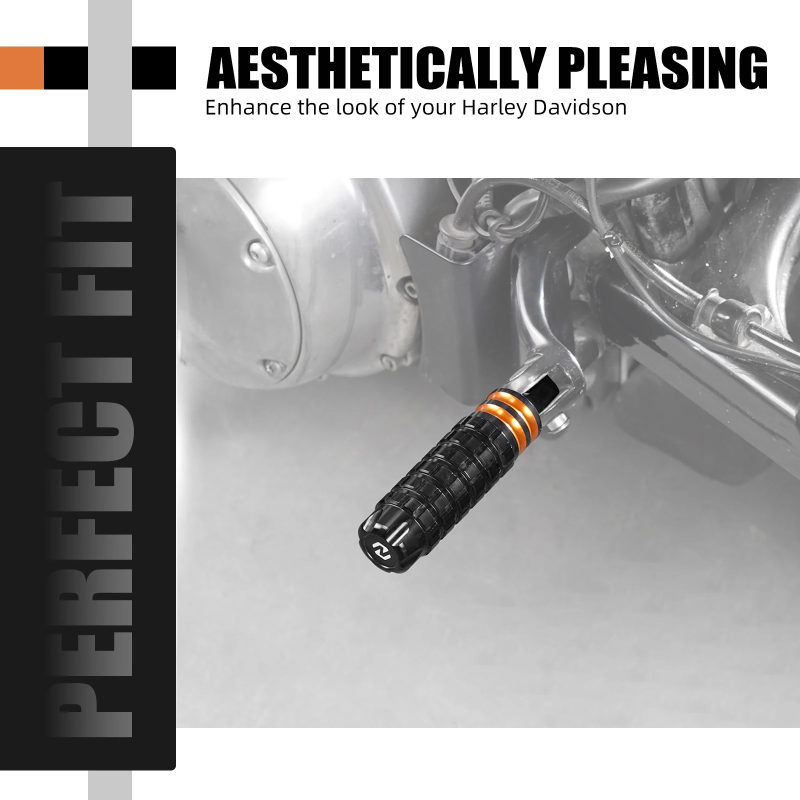 Beifahrerfußraste für Harley Sportster 883 XL883R Sportster 1200 XL1200C Iron 883 XL883N 2014–2020 Iron 1200 XL1200NS 2018–2021 – Detail 5