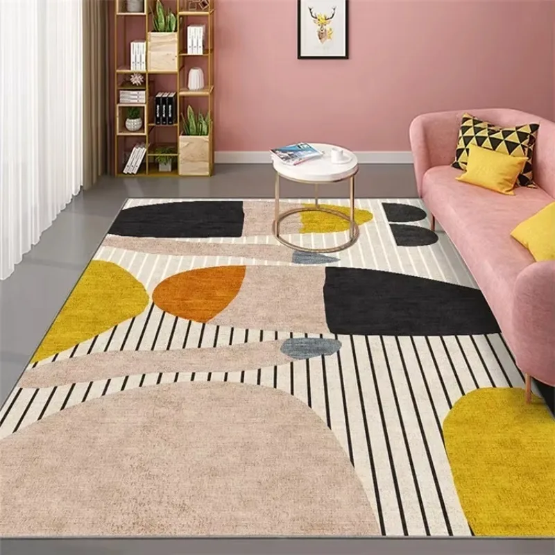Nordic Style Rug, Modern Minimalist Floor Mat for Living Room Sofa & Coffee Table