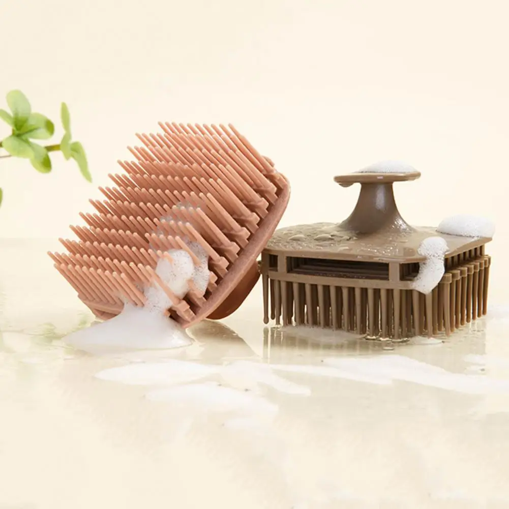 

Hair Brush with Silicone Bristles Scalp Massager Deep Cleansing Exfoliation Hair Growth Shampoo Scrubber Hair Washing Comb