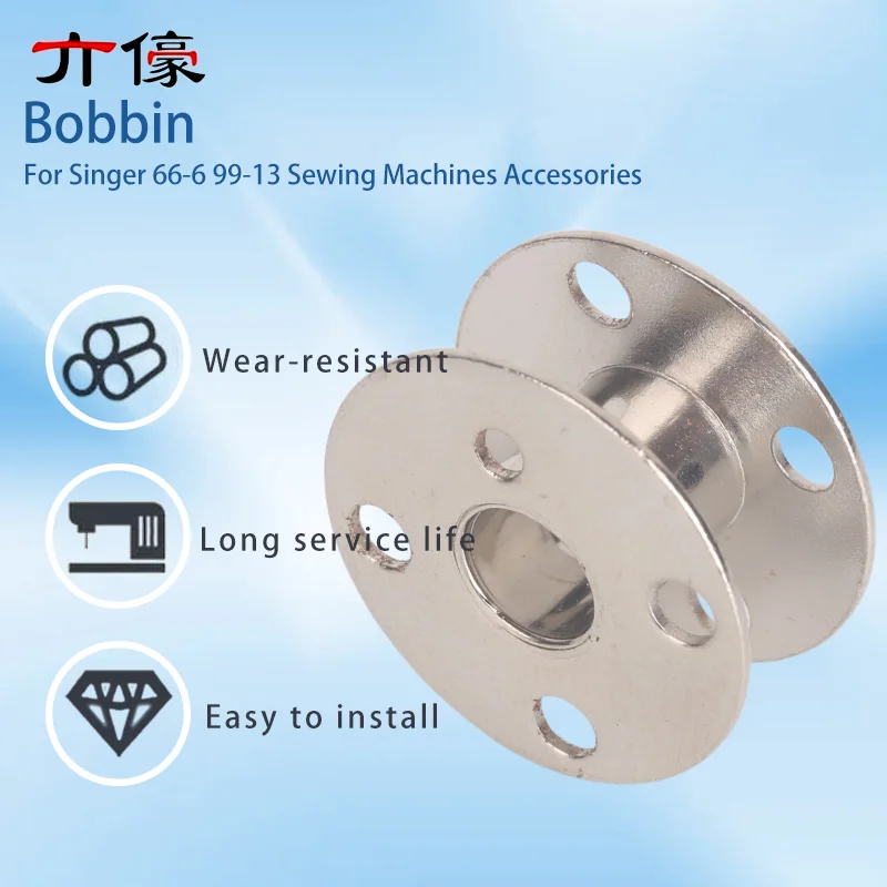 28 PCS #172222 Sewing Bobbins With Thickened Sponge Clear Bobbin Storage Box For Singer 66-6 99-13 Sewing Machines Accessories - Detail 1