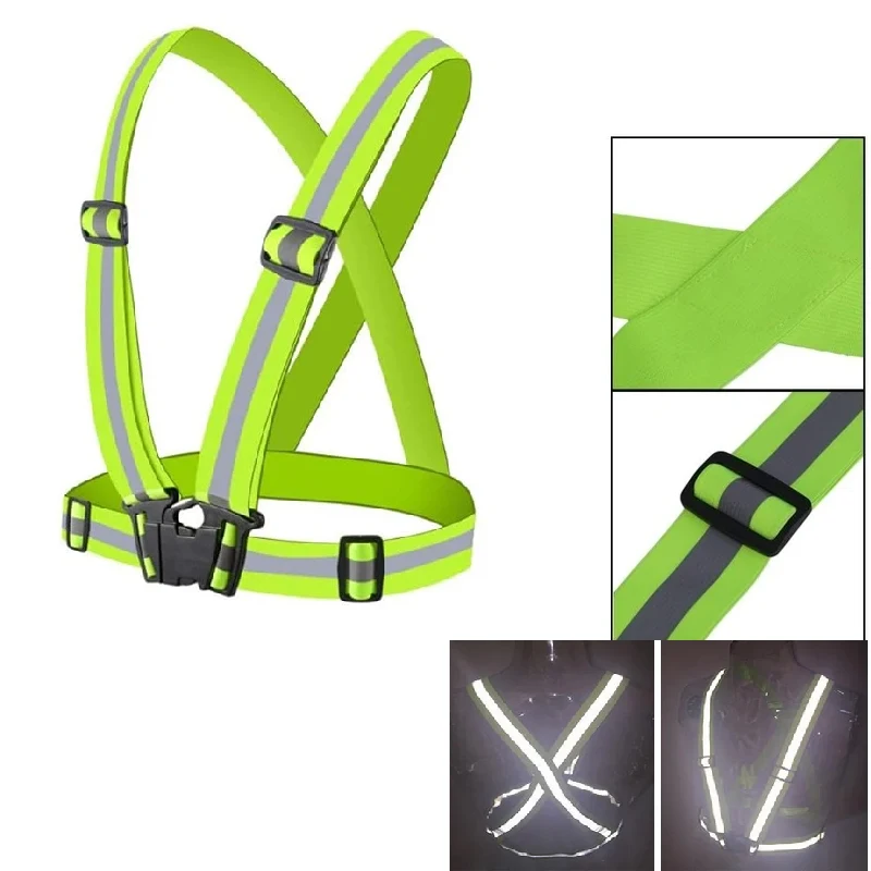 Night Running Safety Reflective Vest With High Visibility And Adjustable Safety Vest Suitable For Adults And Children
