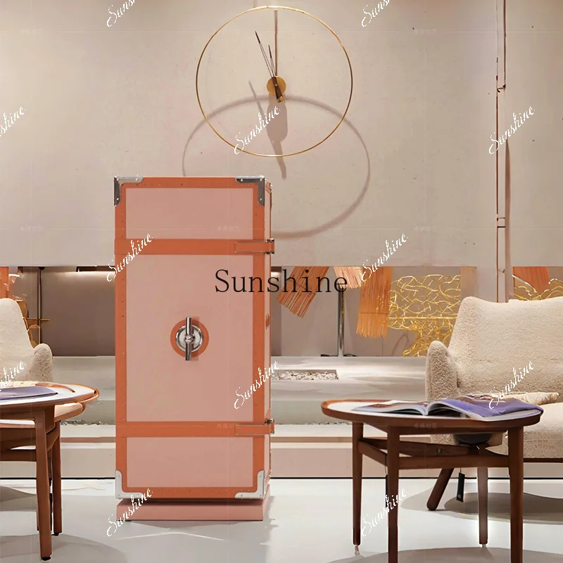 Luxury villa home jewelry cabinet light luxury high-end mechanical lock anti-theft locker TF