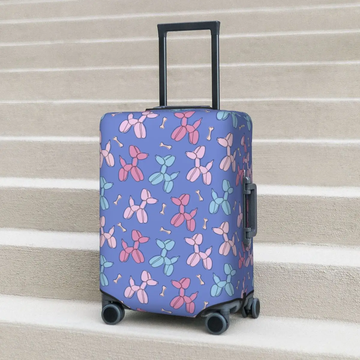 

Cute Cartoon Suitcase Cover Balloon Dogs Travel Vacation Practical Luggage Case Protection