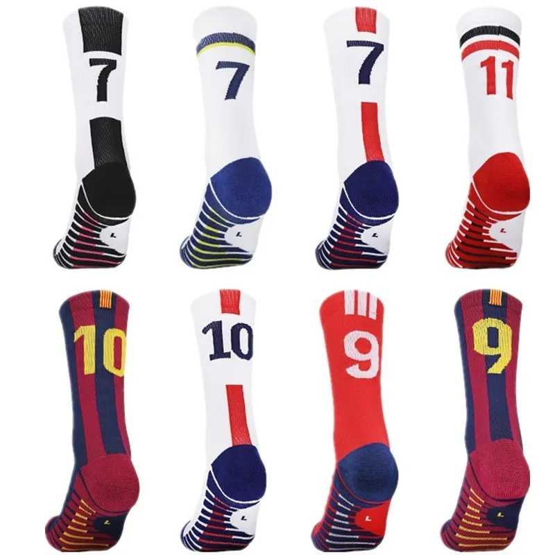 

Blue Football 7# Men's Yellow Adult Football Socks Number 10# Sports Short Socks Outdoor Running Fast-drying Breathable Non-Slip