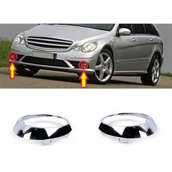 Chrome Upgrade Fog Lamp Frame for Mercedes Benz W251 R350 R280 2006-2010 Restore Shine Left Right Bezels 2518850374 2518850474