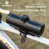 ROCKBROS Bicycle Bag Large Capacity 0.7L Password Storage Box Waterproof Top Tube Bag Anti-theft Bike Frame Bag Hard Shell Bag