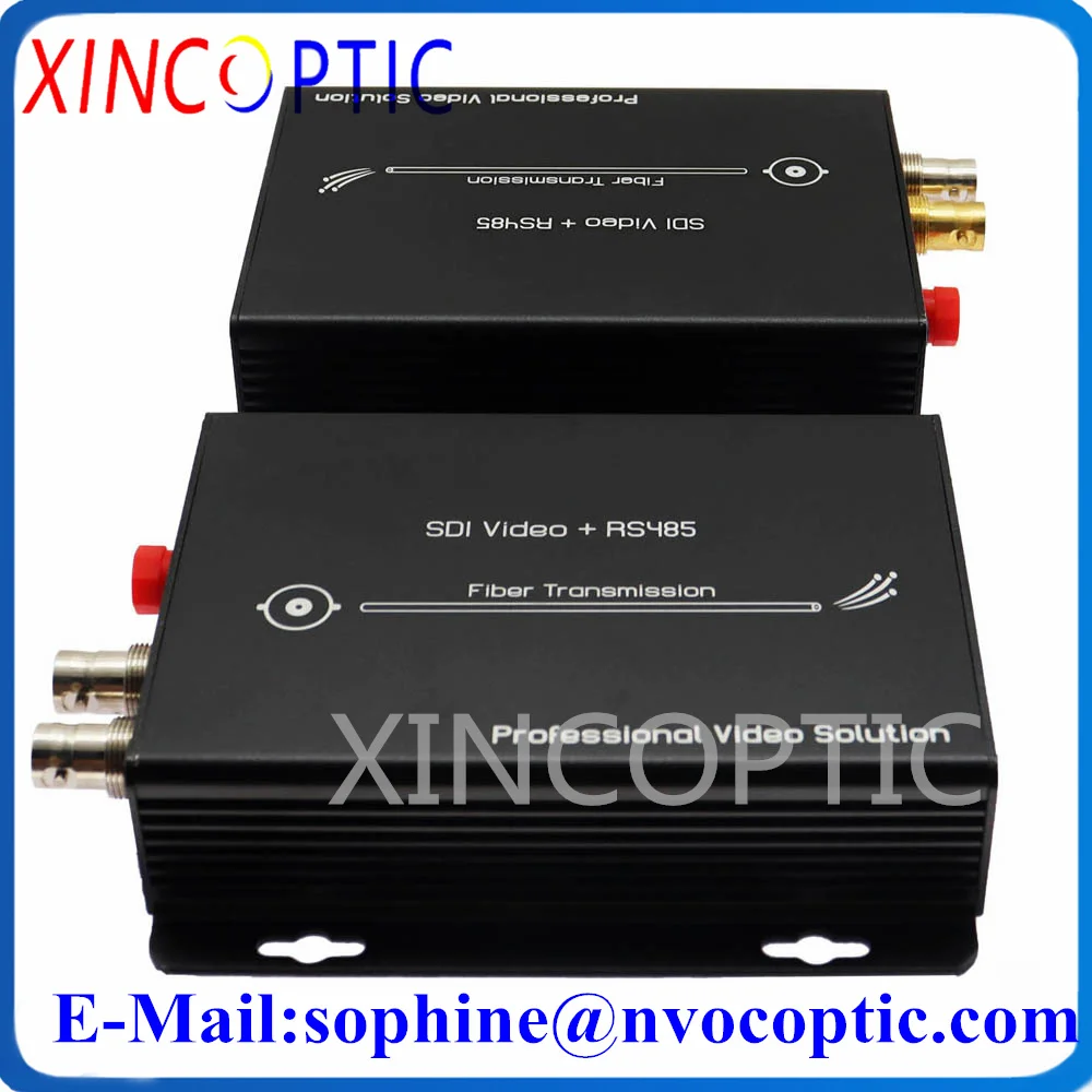 1920*1080P@30Hz 1Ch HD-SDI to Fiber Converter with RS422 Reverse Data and Loopout,SMF Simplex FC Connector Transceiver