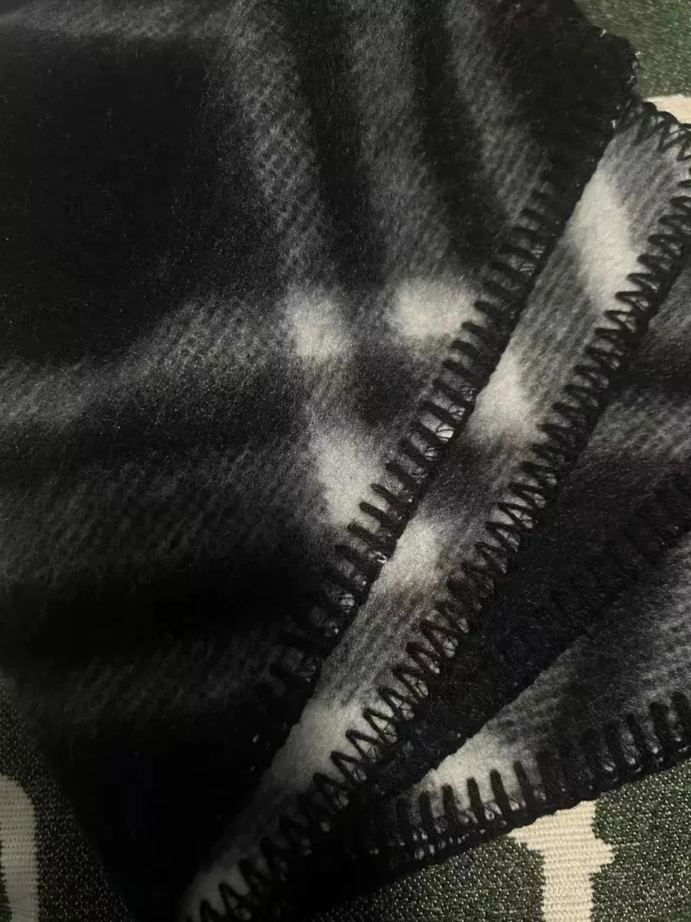 Stile europeo e americano BBR Coperta Cucito Lettera Logo Sciarpa lavorata a maglia di lana Unisex Multi colore Marchio di fascia alta Plaid a doppia faccia