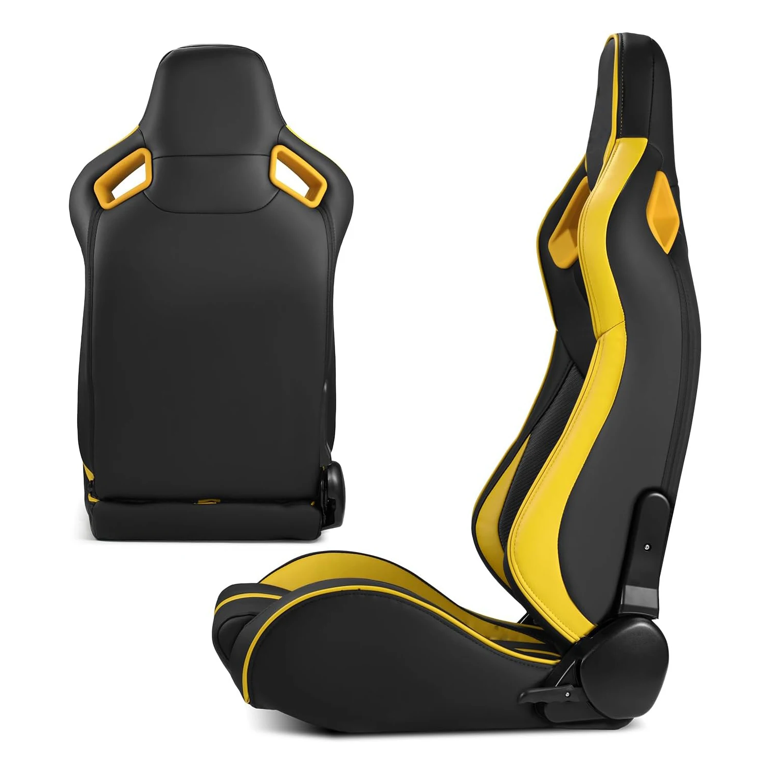 

Игровое кресло JIABEIR 1041D черно-желтое, из высококачественной кожи, для автомобиля, комфортное, регулируемое, спортивное, гоночное, с функцией симулятора