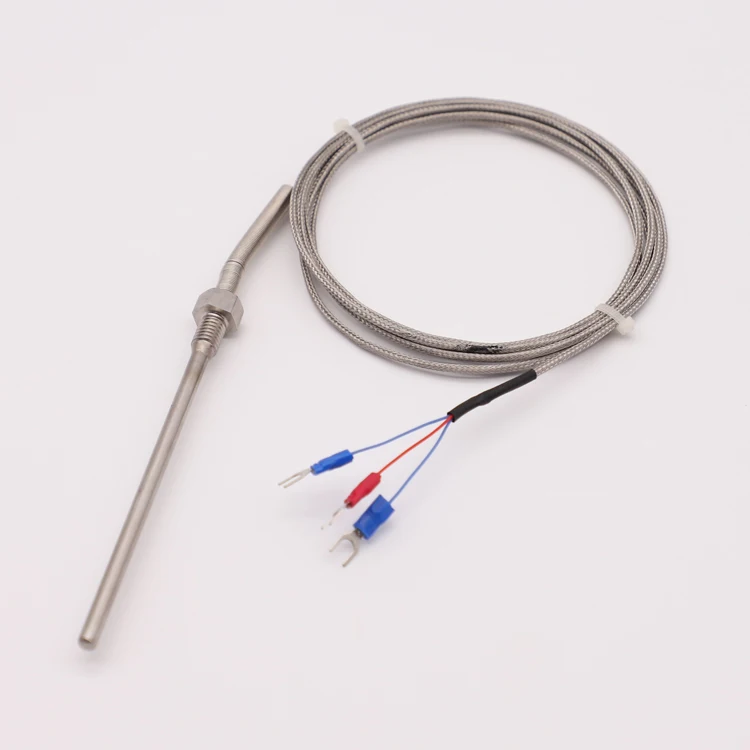 1200C Stainless Steel Industrial Screw Rtd K Type Thermocouple Sensor Temperature Probe Pt100