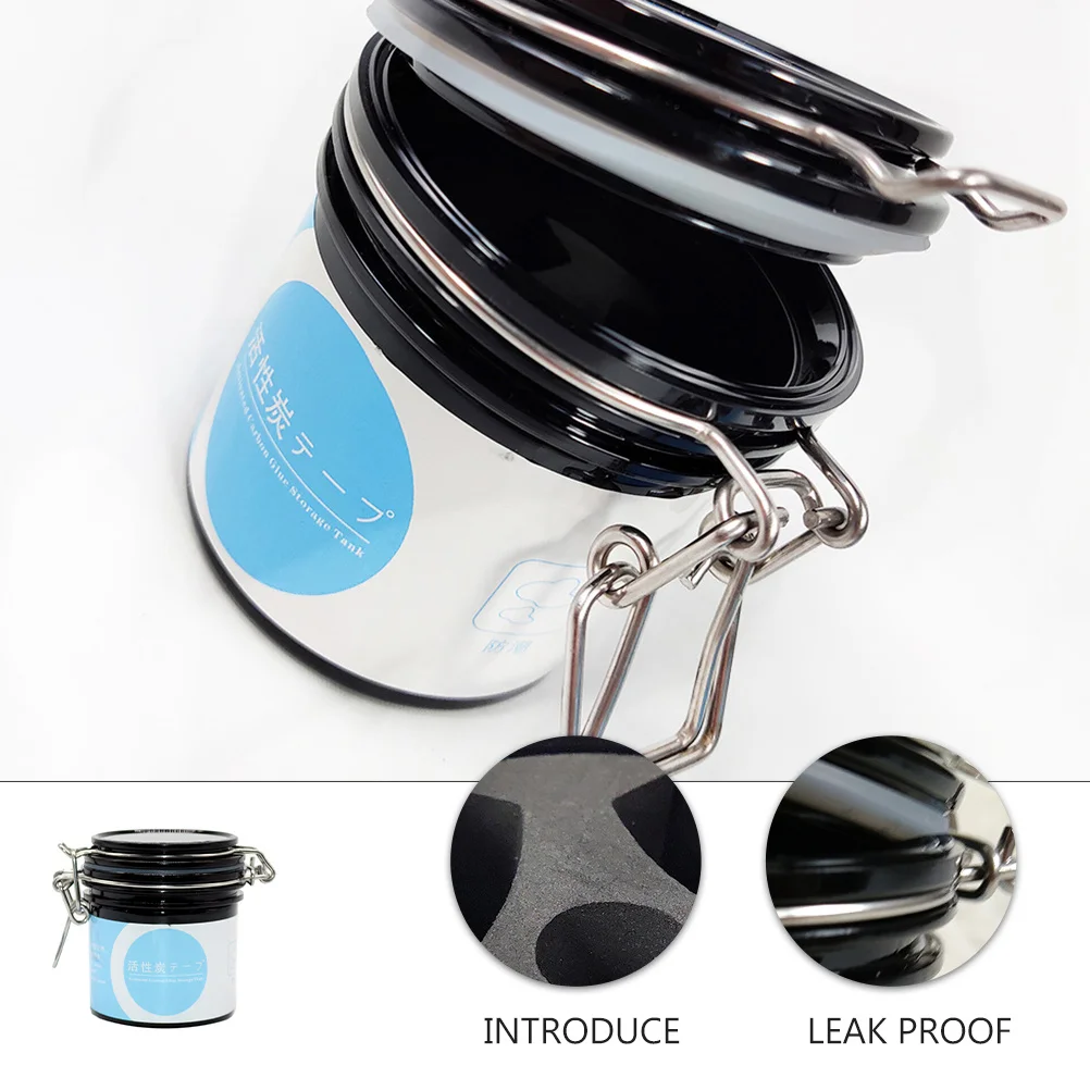 

1Pcs Eyelash Glue Storage Holder Plastic Leak Proof Sealed Jar Opaque Eyelash Extension Case Large Capacity Storage Container