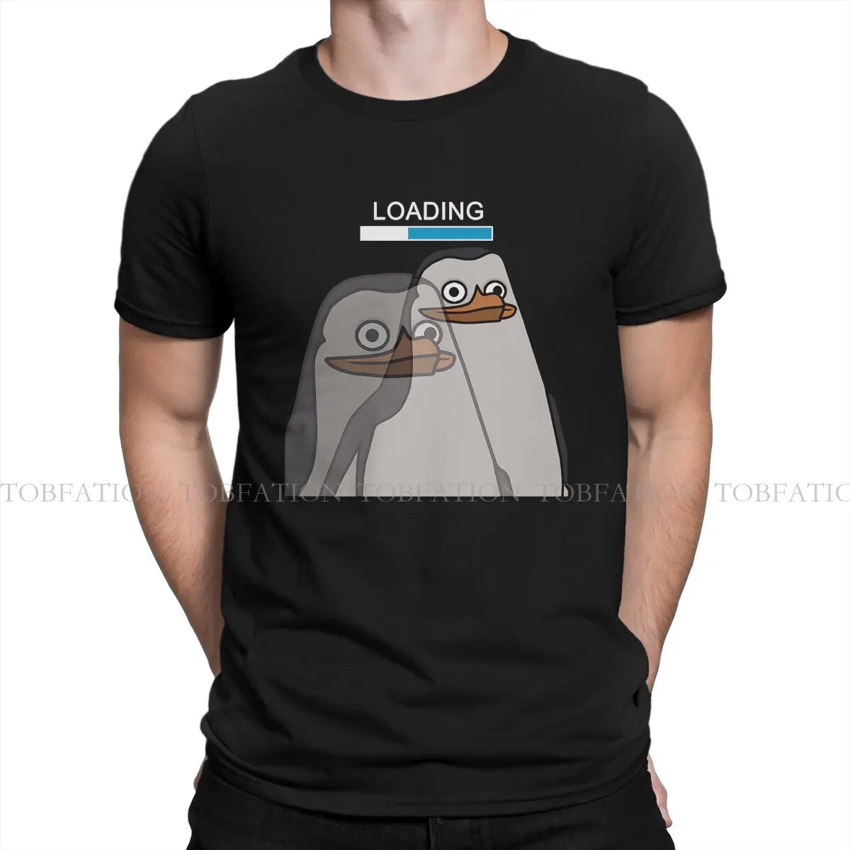 

Meme Original TShirts Loading Penguin Personalize Homme T Shirt Funny Clothing 6XL