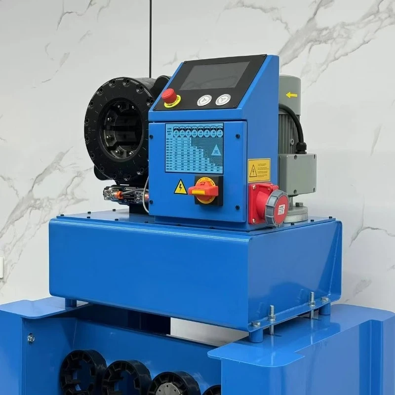 High Quality RUIBAO PLC Controlled 3kW Engine Hydraulic Hose Crimping Cutting Machine Pump Bearing Multi Voltage Remote Control
