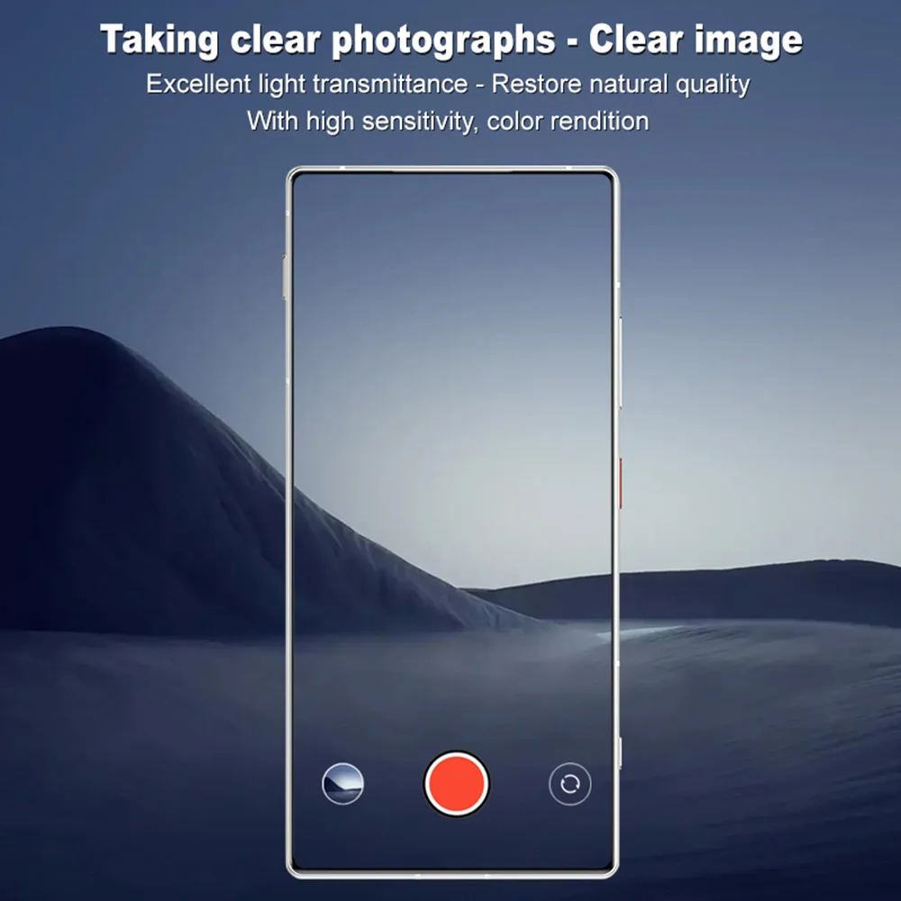IMAK لـ ZTE nubia Z70S Ultra 5G / nubia Z70 Ultra 5G واقي عدسة الكاميرا من الزجاج المقسى + غطاء عدسة أكريليك