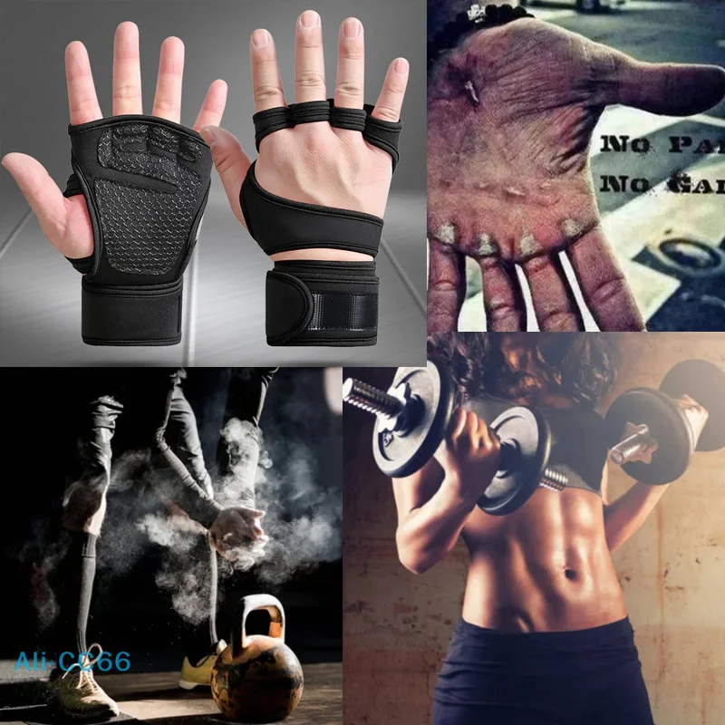 1 paar Gewichtheben Training Handschuhe Für Männer Frauen Fitness Sport Bodybuilding Gymnastik Gym Hand Handgelenk Palm Schutz Handschuhe