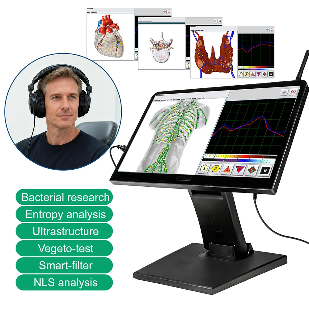 Professional Metatron Hunter 4025 Meta 18D 25D NLS Bioresonance Health Analyzer Biofeedback Body Scanner Analysis System