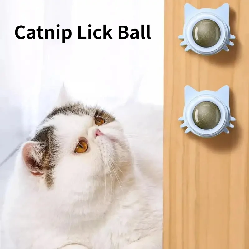 

Catnip Balls For Cats Wall Funny Lickable Cat Snack Catnip Balls Kitten Playing Chewing Cleaning Teeth Toy For Small Medium Cats