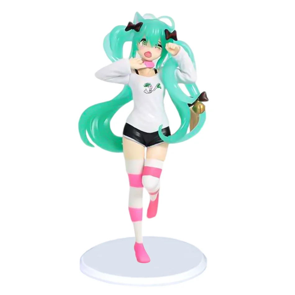 12 cm desktop schattige kat oor Hatsune Miku leuke stijl anime pop speelgoed PVC model collectible pop kinderen verjaardagscadeau