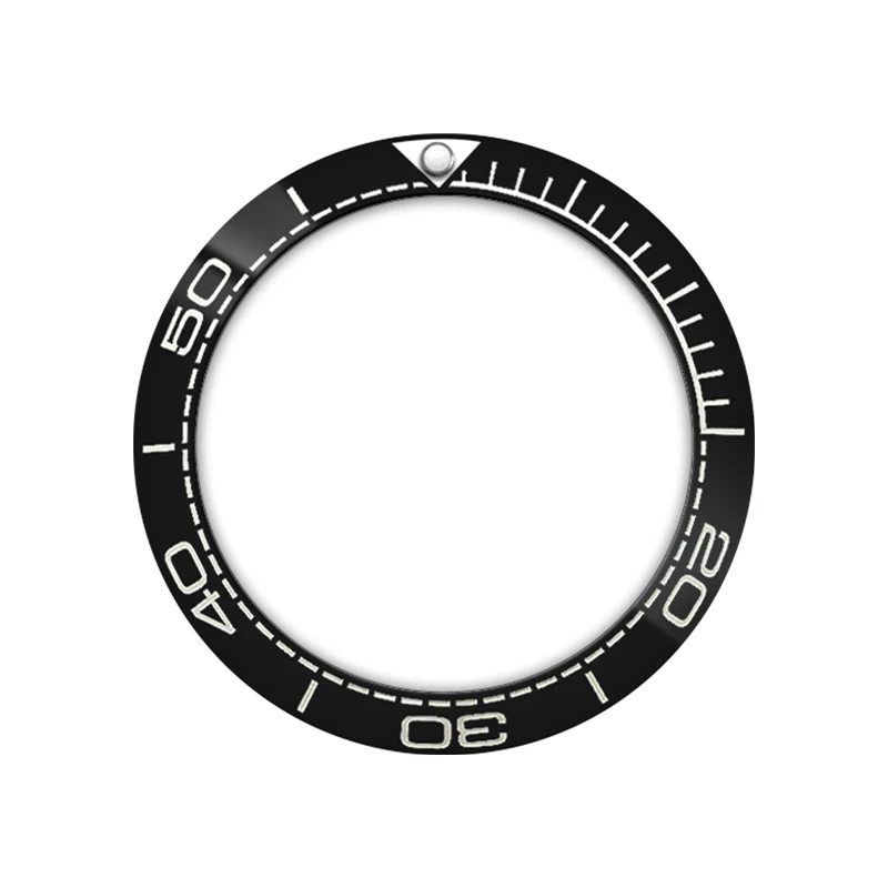 男性用セラミック湾曲ベゼルリング,タツノオトシゴ時計ケース,男性用再構成部品,高品質,skx007,skx009,srpd,gmt,sub,38mm
