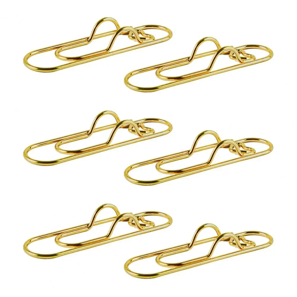 

Heart Pen Clip Heart-shaped Metal Pen Clips for Notebooks Cute School Supplies Organizer Rose Gold Silver Multifunctional