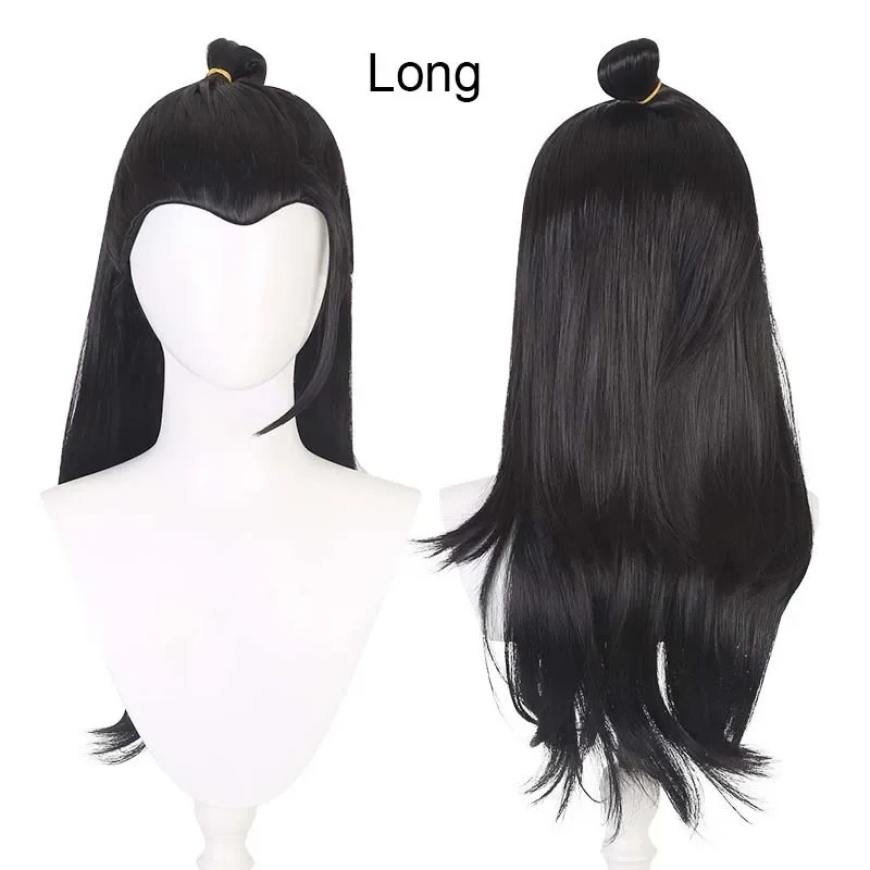 Geto Suguru Cosplay  wig Black Straight Short/Long Wig with Ponytail Anime JK Synthetic Heat-Resistant Hair