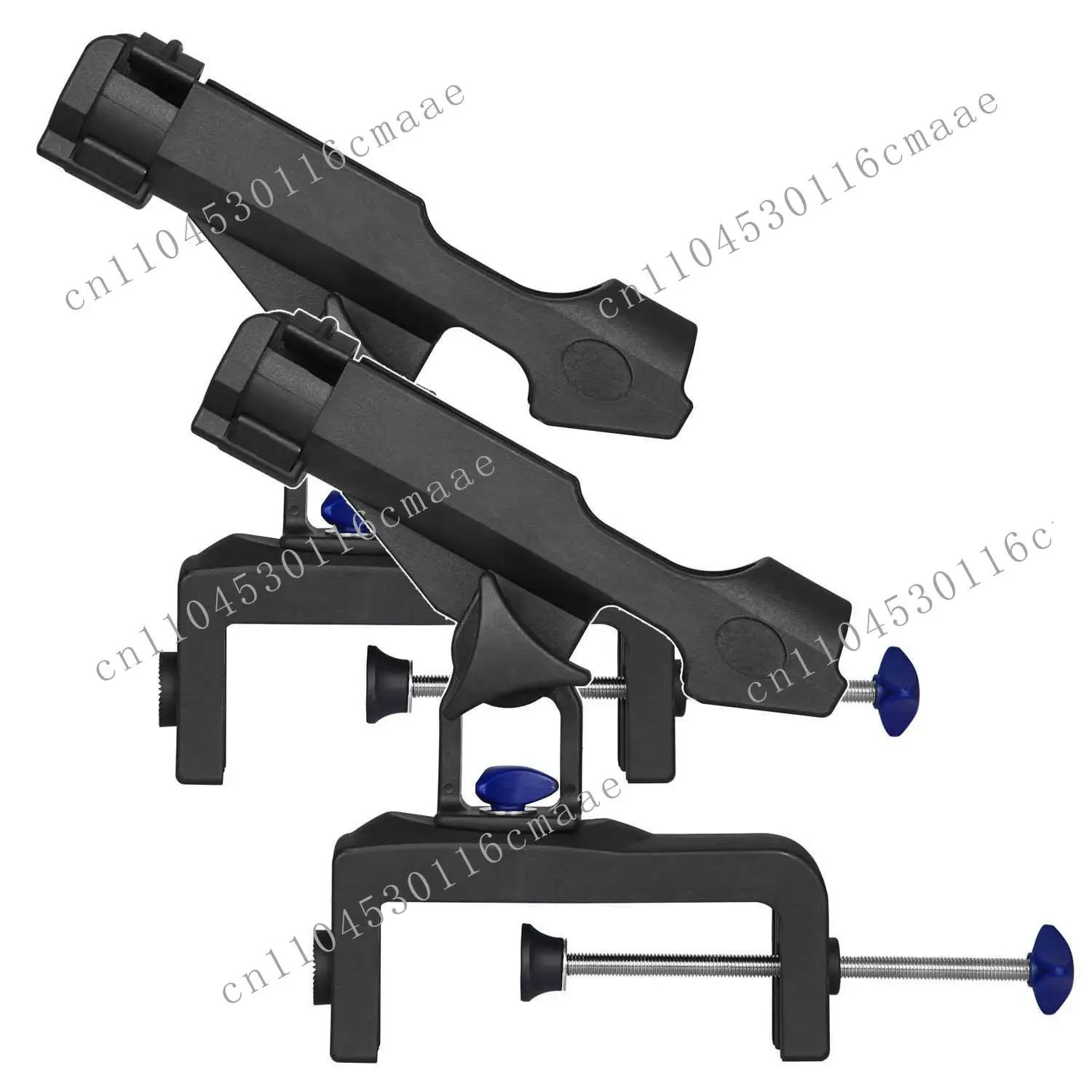 Suitable for 360 degree rotation adjustable power fishing boat pole frame, large clamp opening folding rod frame, canoe, kayak