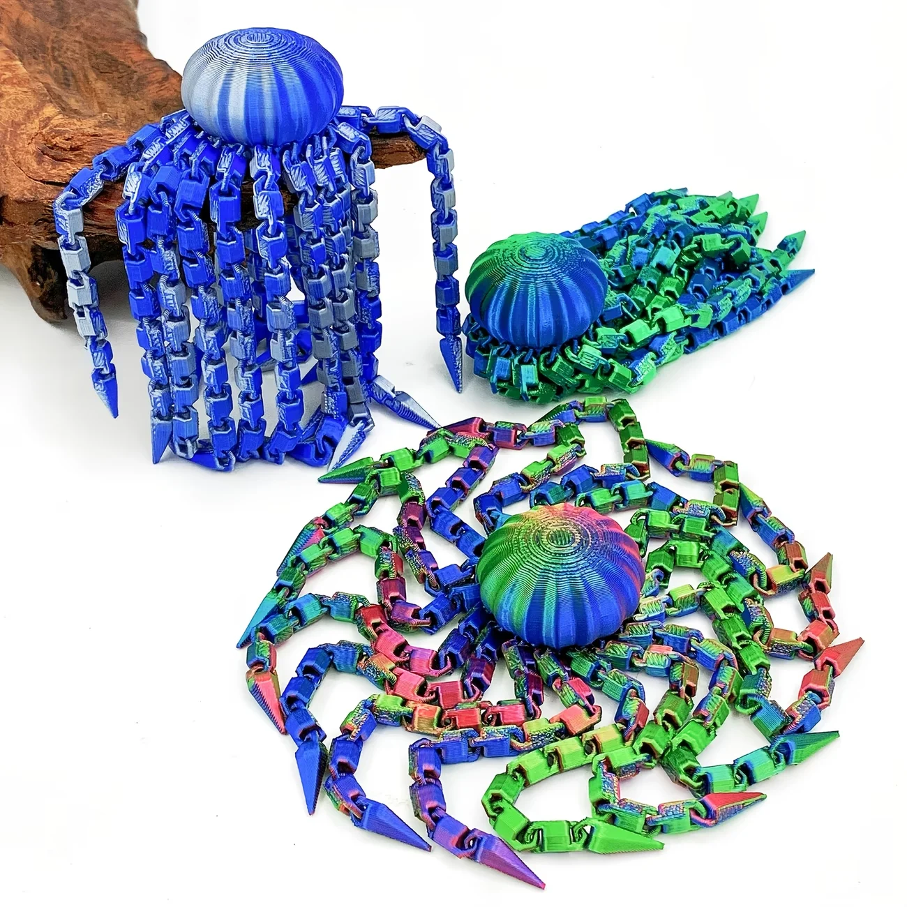 1/4Pcs Fun Design Decoration Octopus Desktop Decoration Festival Party Decoration Statue Colorful Octopus Statue Decoration
