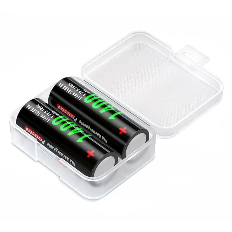 Battery Storage Case for 18500 Batteries Container Protect Your Batteries, Prevent Short Circuits and Dust Storage Case
