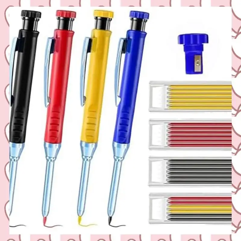 HHTL Multi Pack твердый набор карандашей для плотников со свинцом 2,8 мм и встроенной точилкой, карандашом для деревообработки, деревообработки, фабрики, канцелярские принадлежности Dur