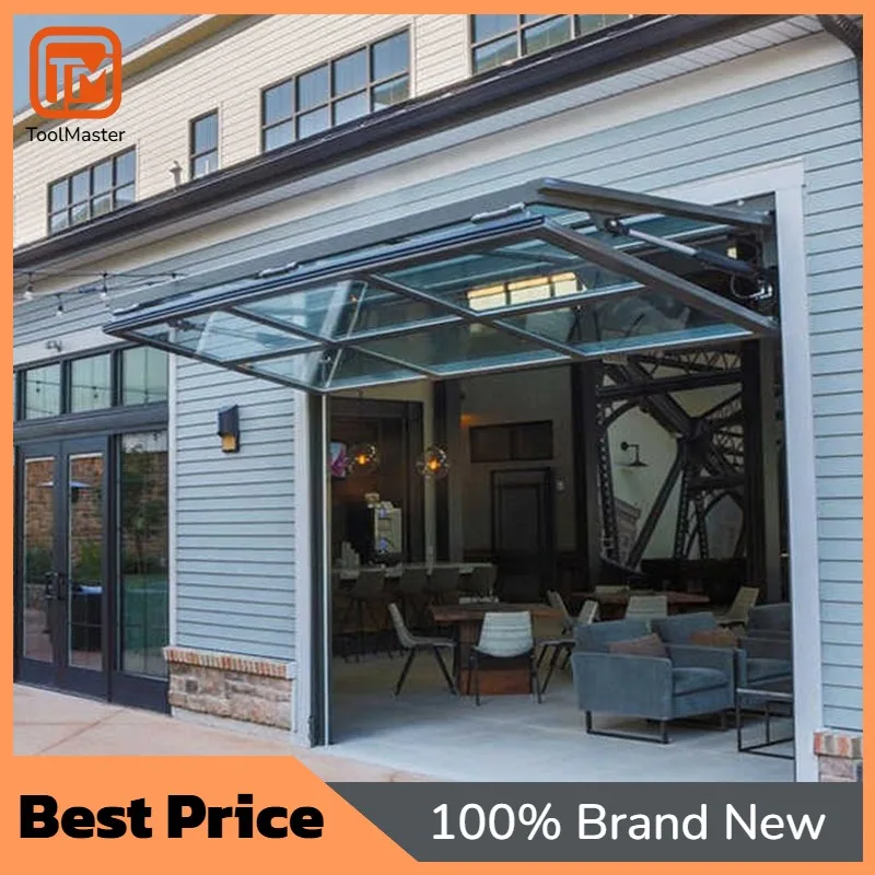 【Hot Sale】Modern Design Tilt-Up Bi-Folding Garage Doors Waterproof Aluminum Alloy Fiberglass Netting For Villas