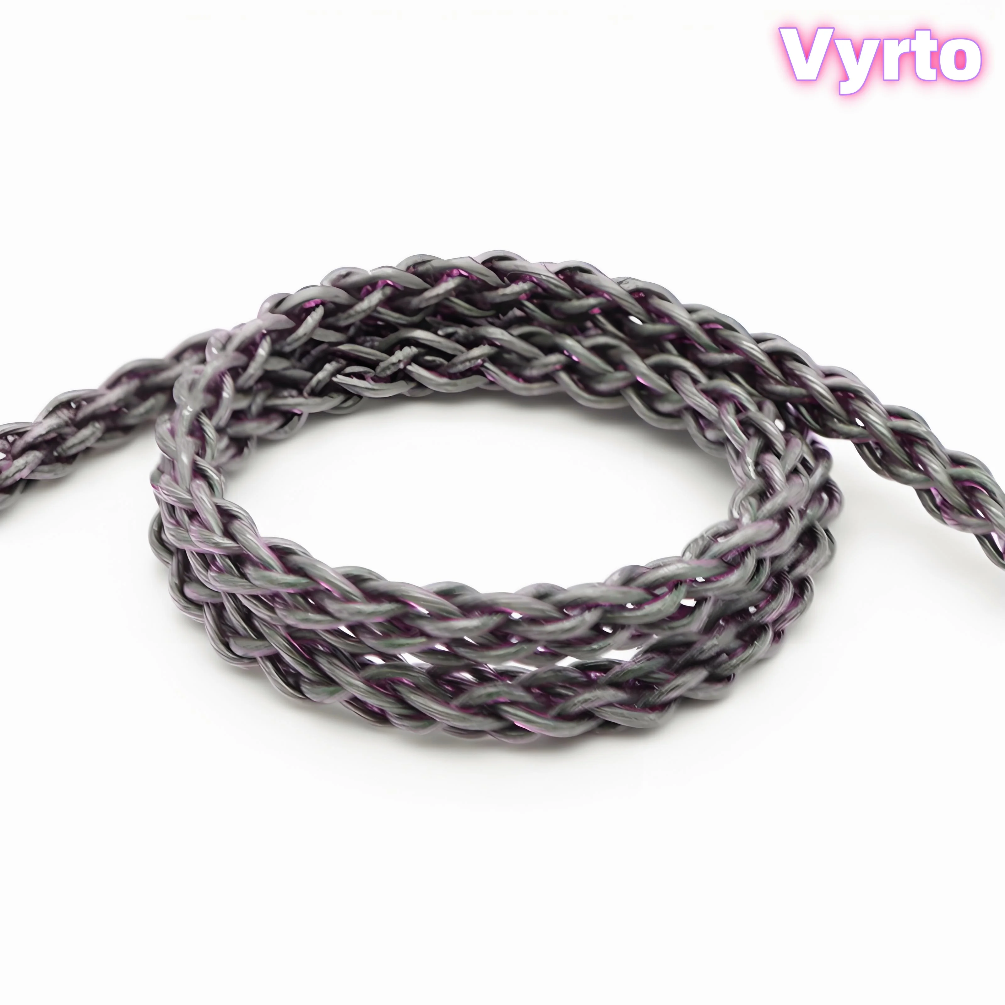 Vyrto-72 cabo ime guhe cobre ilusão cor 8 fios mmcx/qdc/tfz/0.78 fones de ouvido atualização cabo de áudio