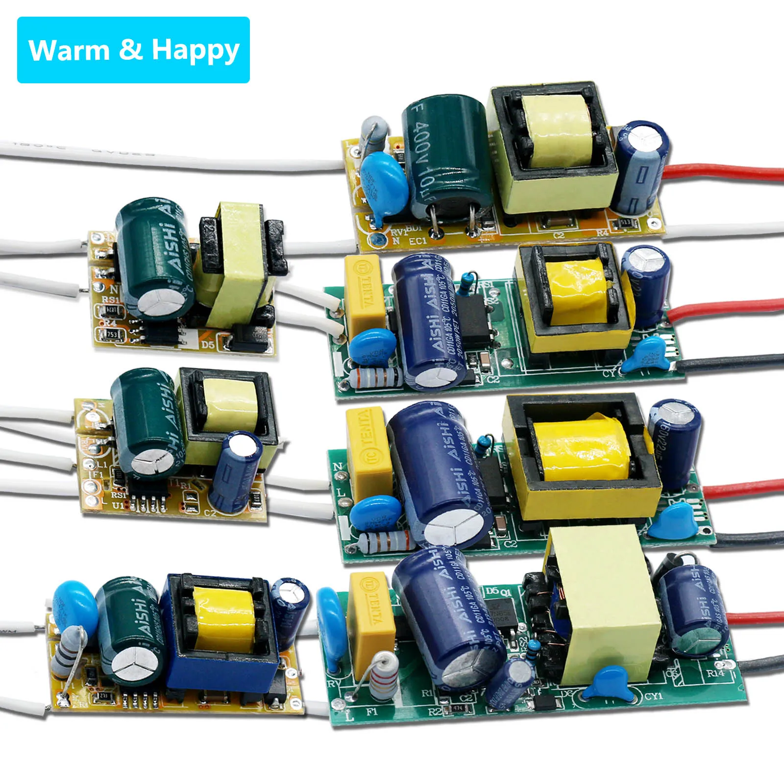 LED Power Driver 3W 5W 7W 12W 18W 25W 36W 200mA 250mA 300mA Suitable for LED Spotlight Lighting Transformer Adapter