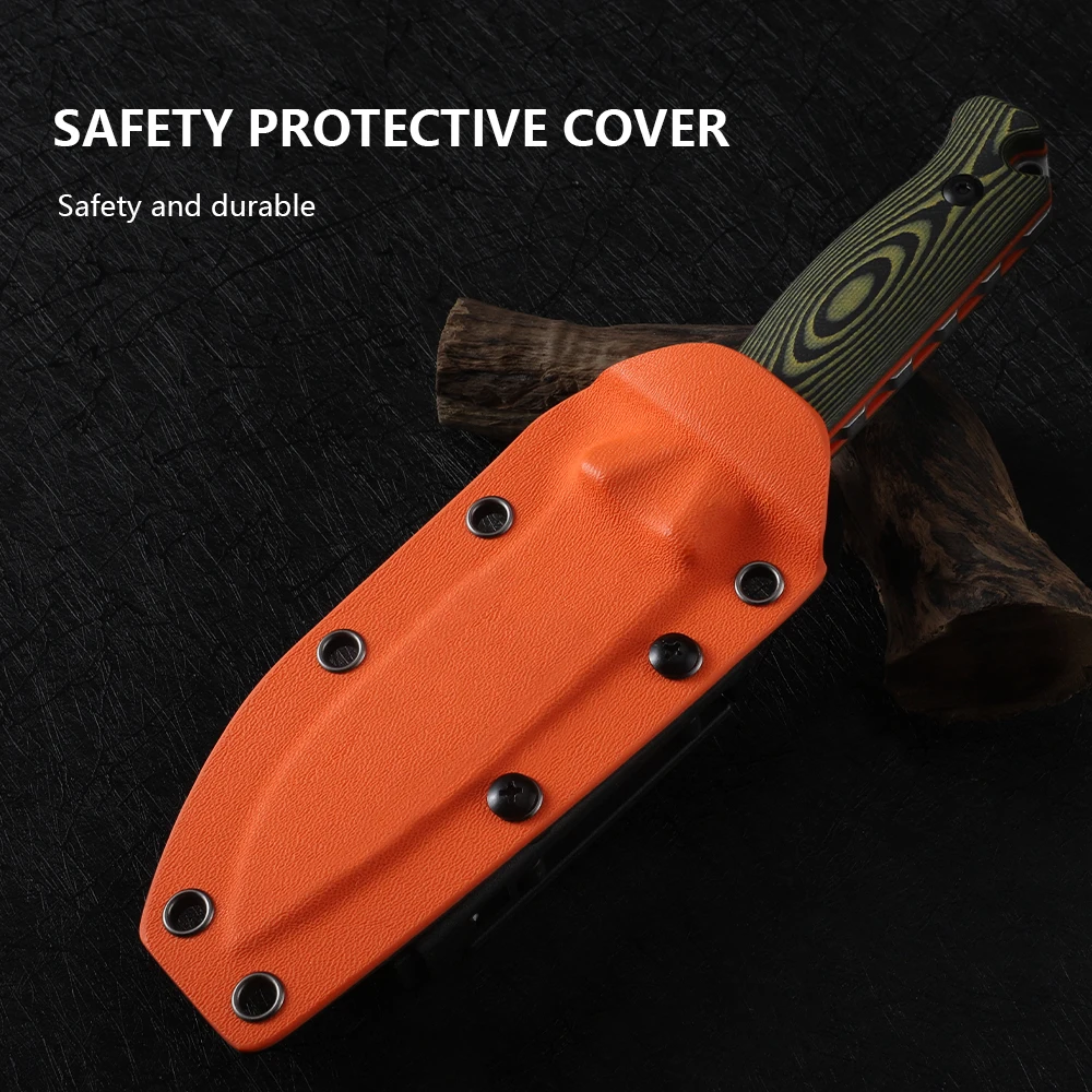 NINE THORN G10 Handle Fixed Blade Knife EDC Outdoor Tool Camping Hunting Fruit Knife
