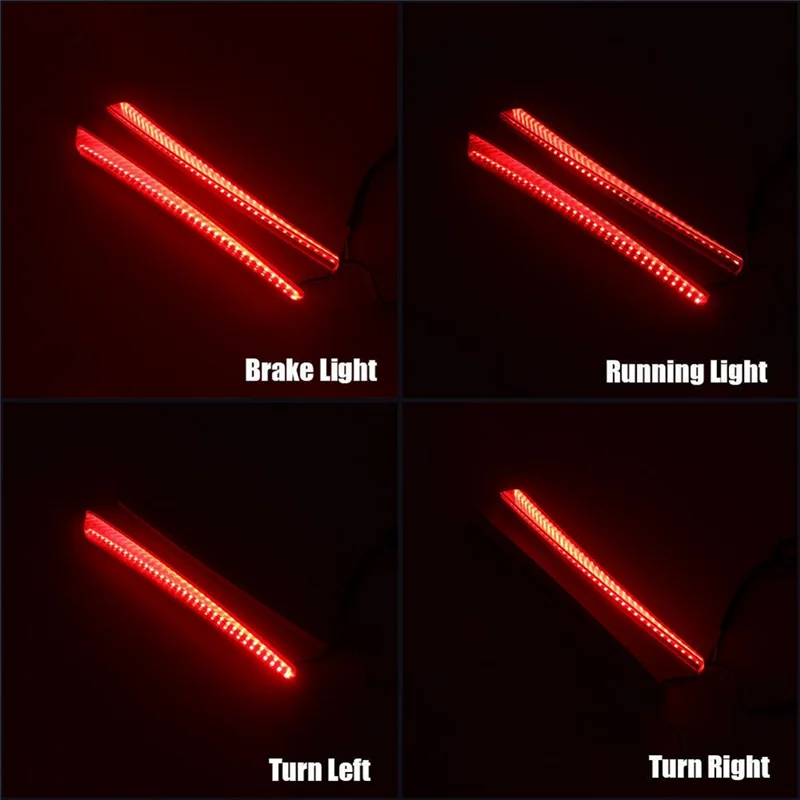 

1 Pair Red LED Saddlebag Side Marker Light Turn Signal Brake Lamp Parts For Touring Street Glide 2014-2024