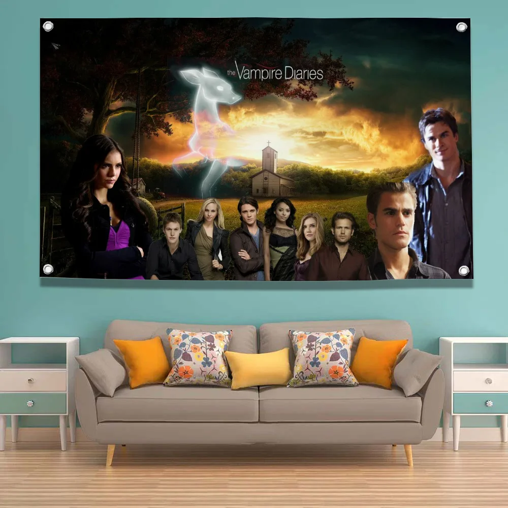 the Vampire Diaries Ricky Y Morty Flag Pirate Home Decoration Boxing Grinch Christmas Decorations Diwali Decorations Indian Fall